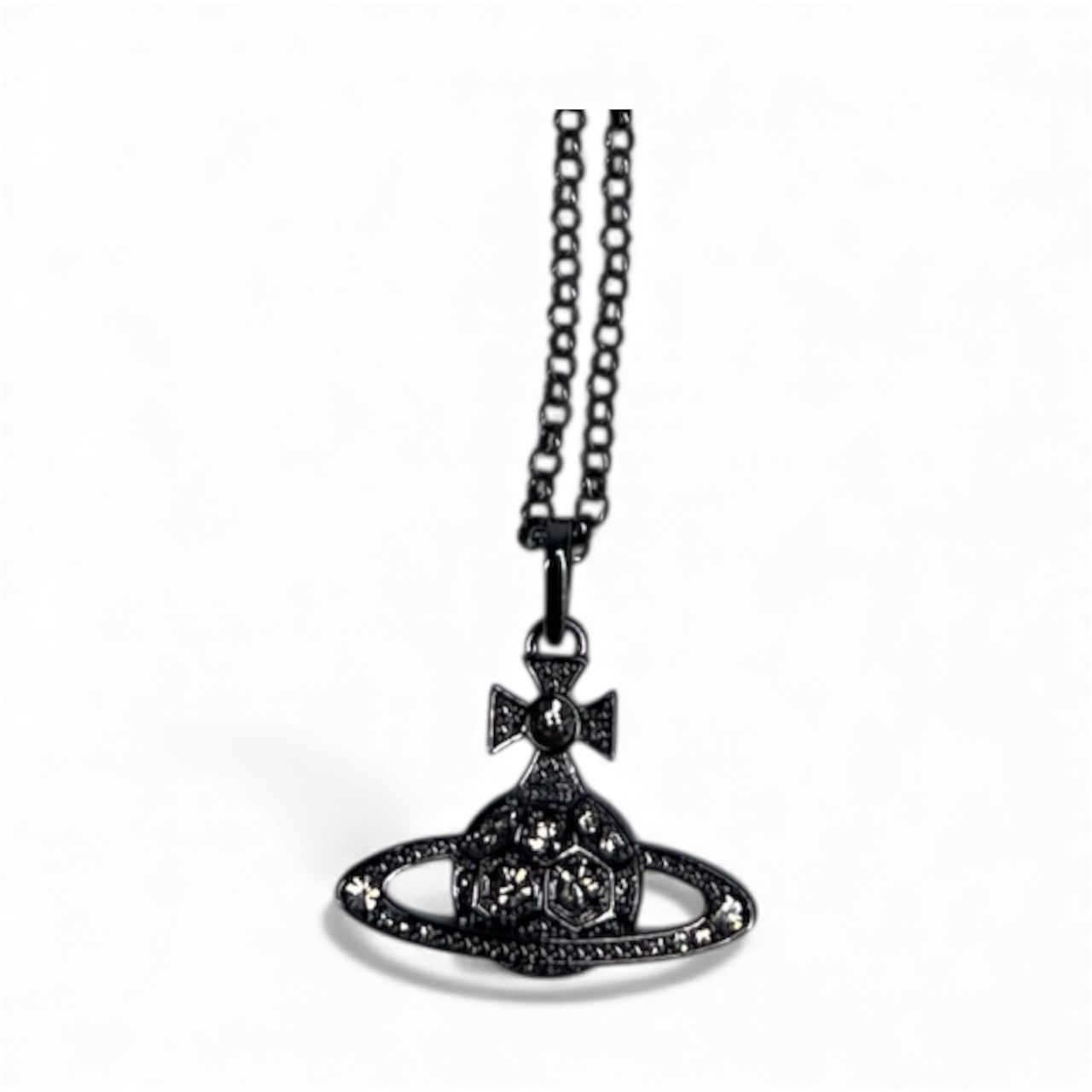 VIVIENNE WESTWOOD MEDIUM ORB CHAIN PEWTER