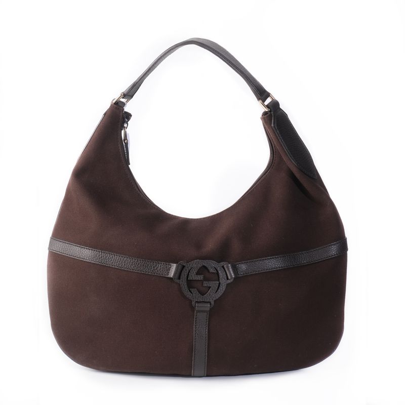 GUCCI MARRON REINS HOBO SAC TOM FORD LOGO