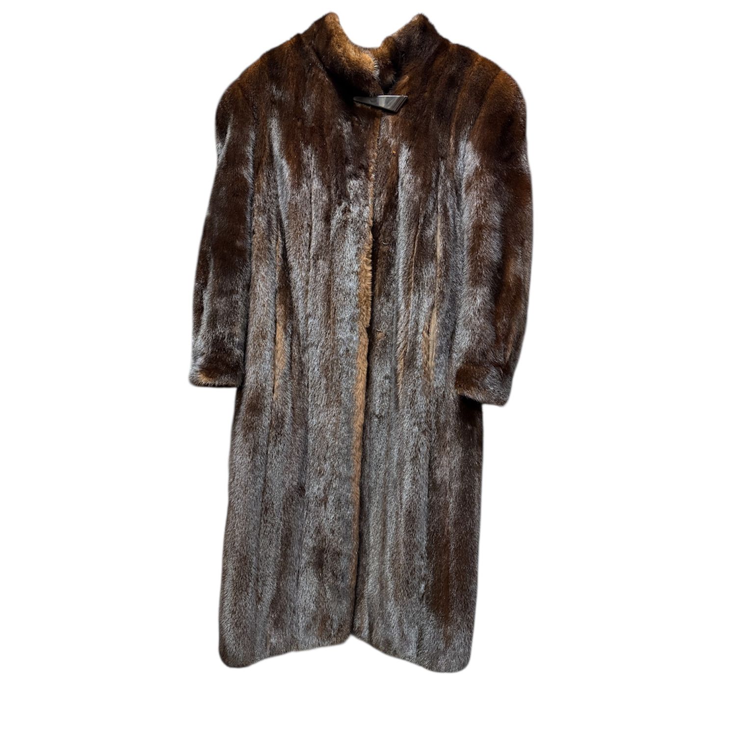 BROWN VINTAGE FUR COAT