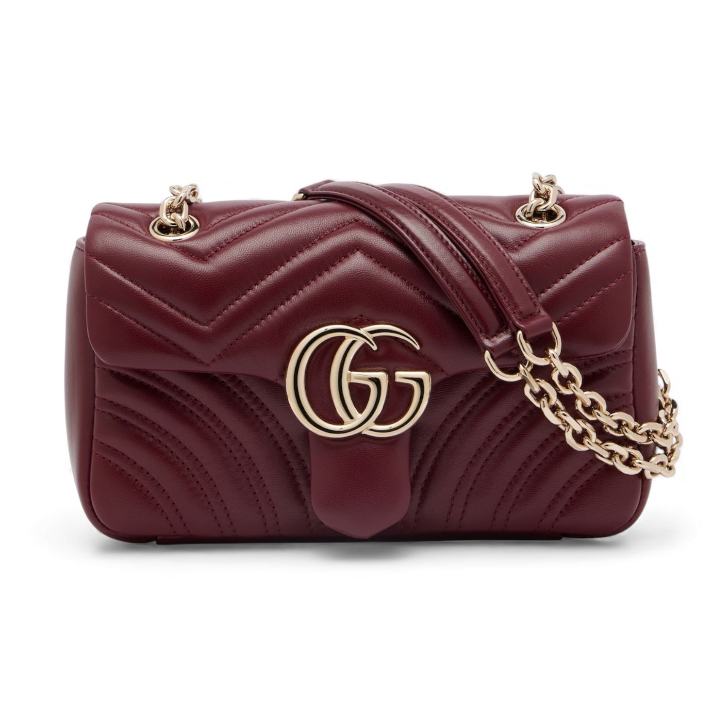 GUCCI GG MARMONT MEDIUM SHOULDER BAG BURGUNDY