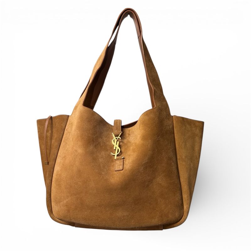 SAINT LAURENT LE 5 À 7 BEA TOTE IN SUEDE