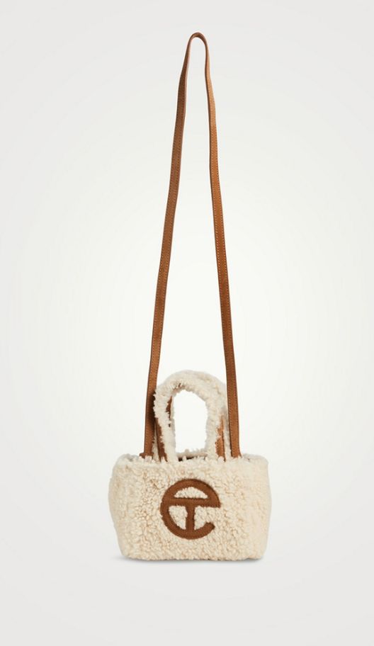 TELFAR X UGG BROWN SMALL TOTE