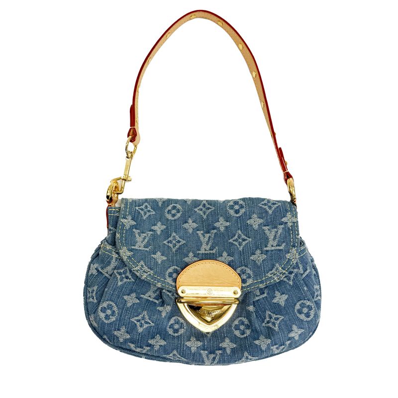 LOUIS VUITTON BLUE DENIM SUNSET SHOULDER BAG