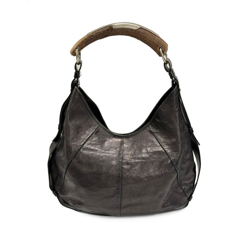 YVES SAINT LAURENT BY TOM FOR MOMBASA HOBO BAG BLACK