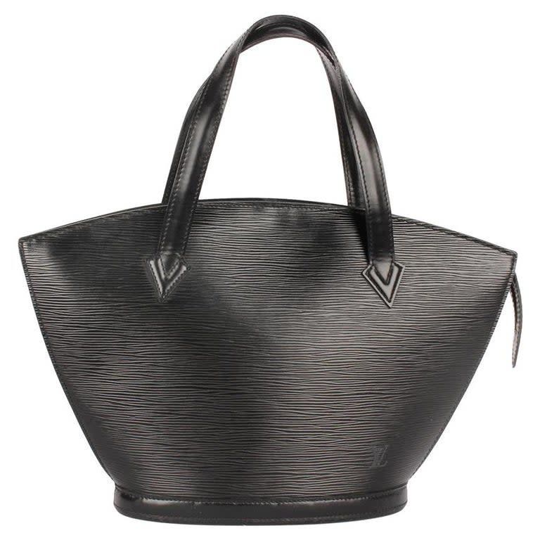 LOUIS VUITTON BLACK EPI LEATHER SAINT JACQUES PM