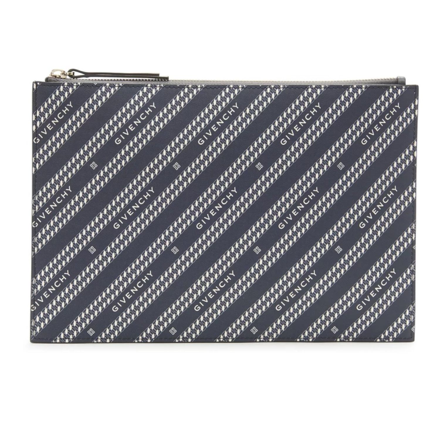 GIVENCHY BOND NAVY MEDIUM POUCH CLUTCH