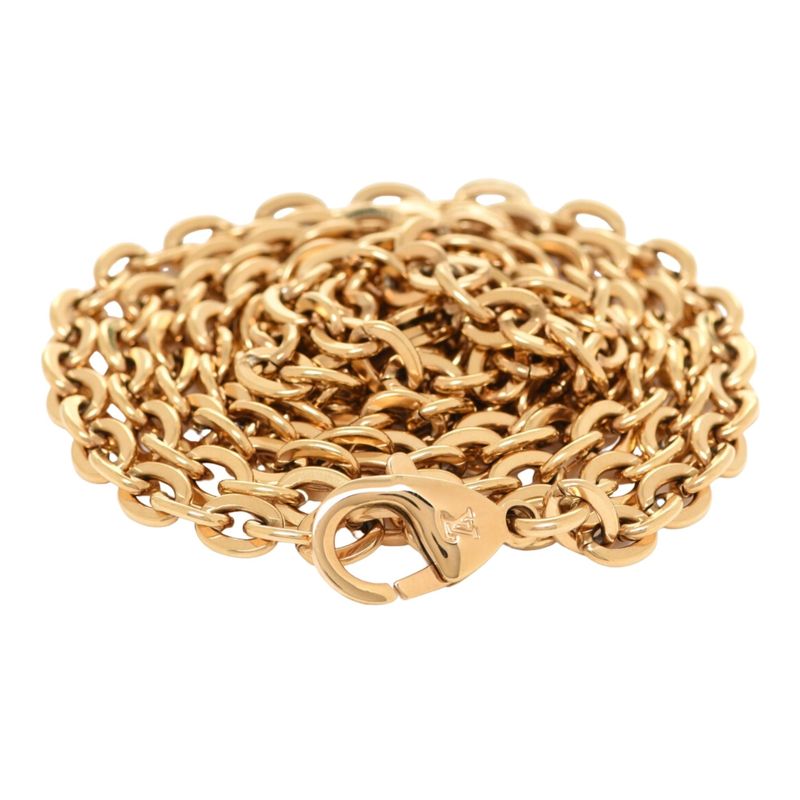 LOUIS VUITTON FELICIE BRASS CHAIN LONG SHOULDER STRAP