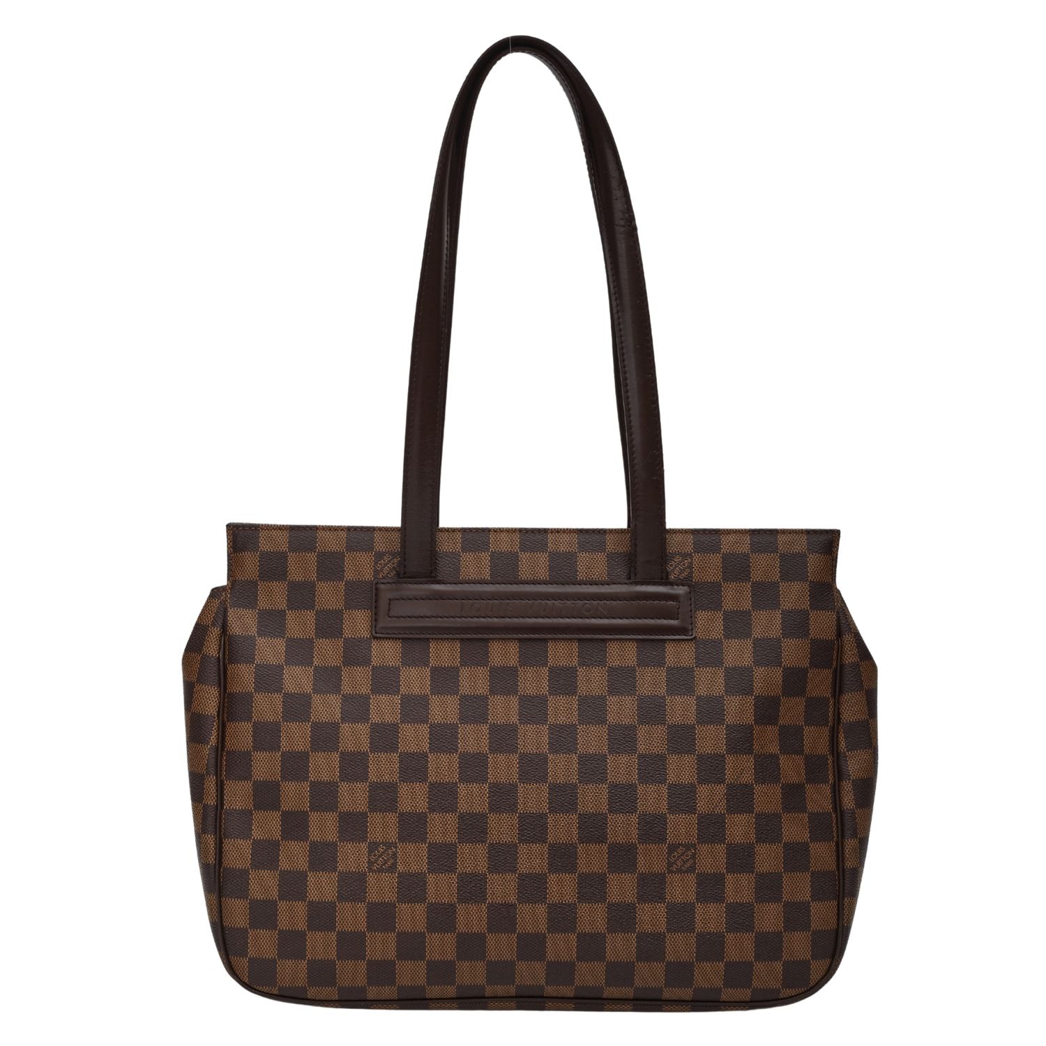 LOUIS VUITTON DAMIER EBENE PARIOLI PM TOTE BAG