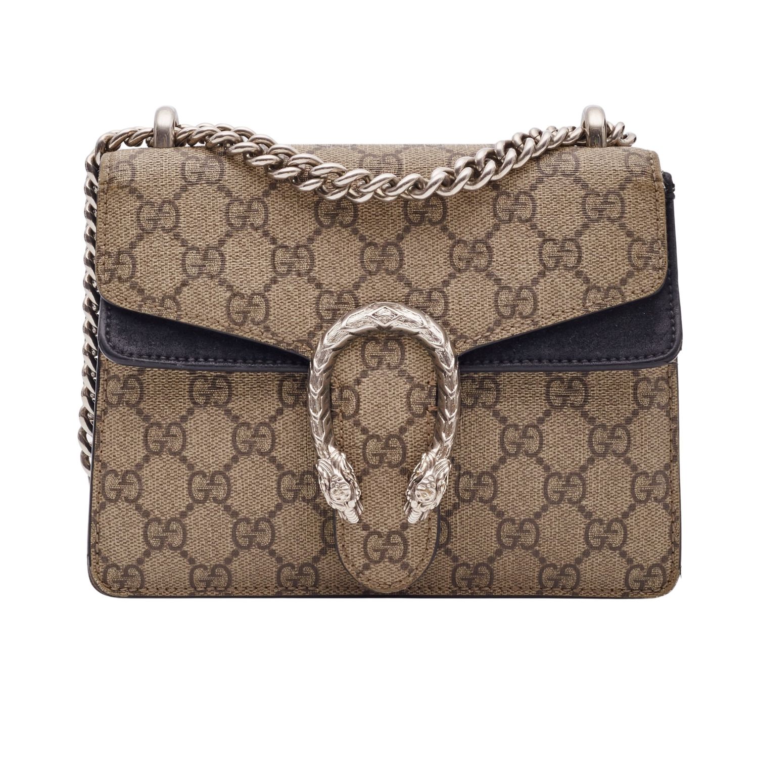 GUCCI GG SUPREME MONOGRAM DIONYSUS MINI BAG BLACK