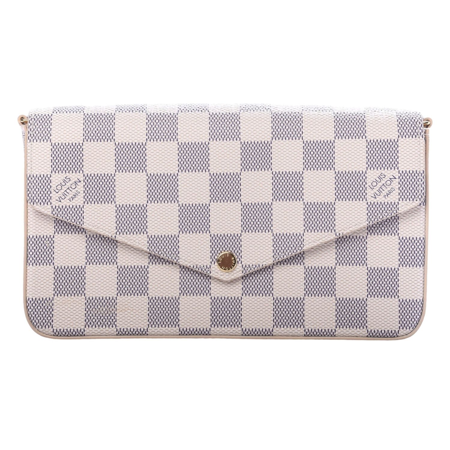 LOUIS VUITTON DAMIER AZUR FÉLICIE POCHETTE BAG