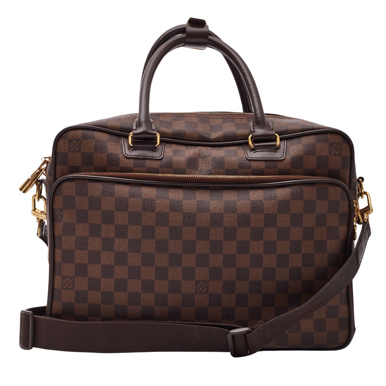 LOUIS VUITTON DAMIER EBENE ICARE BOOK MESSENGER BAG