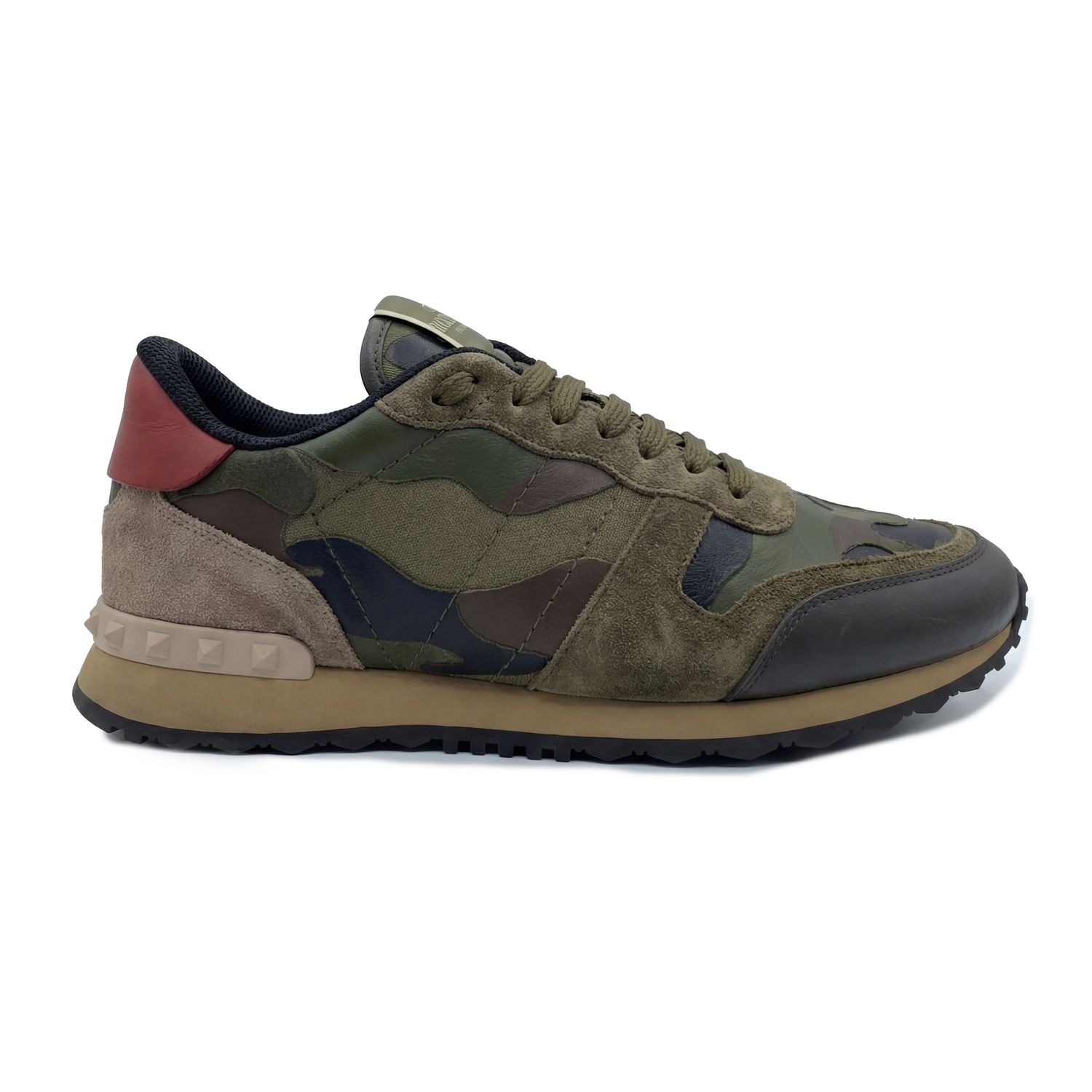 VALENTINO ROCKRUNNER CAMO SNEAKER (35.5) GREEN