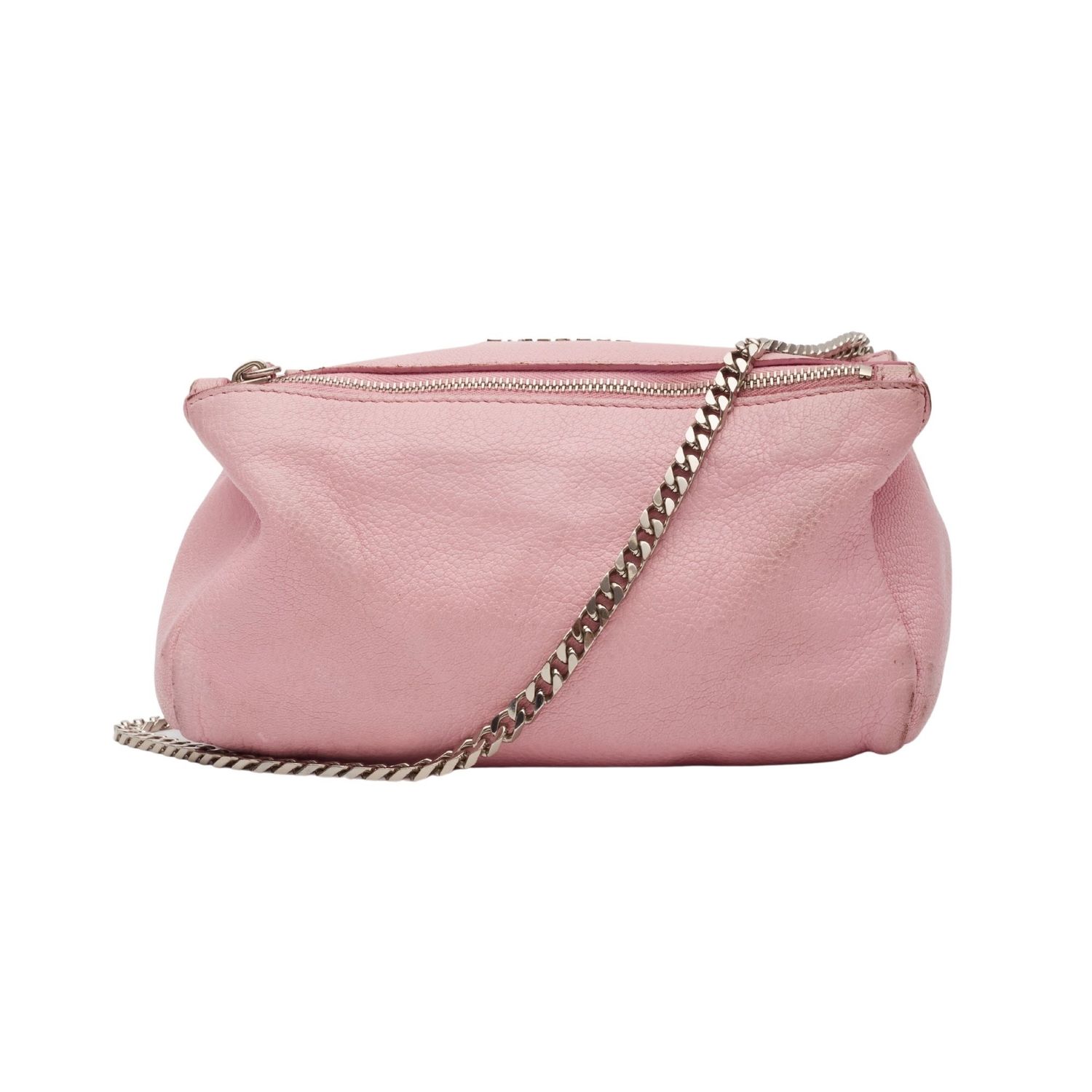 GIVENCHY SUGAR LEATHER MINI PANDORA SHOULDER BAG PINK
