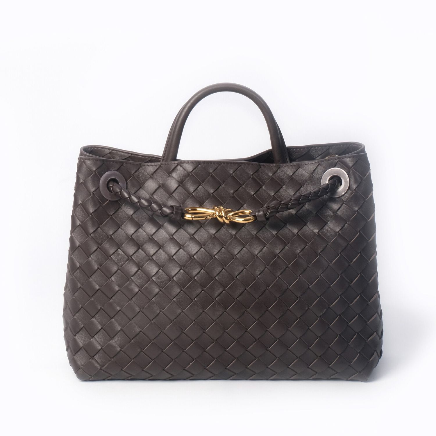 BOTTEGA VENETA NAPPA INTRECCIATO SMALL ANDIAMO FONDANT