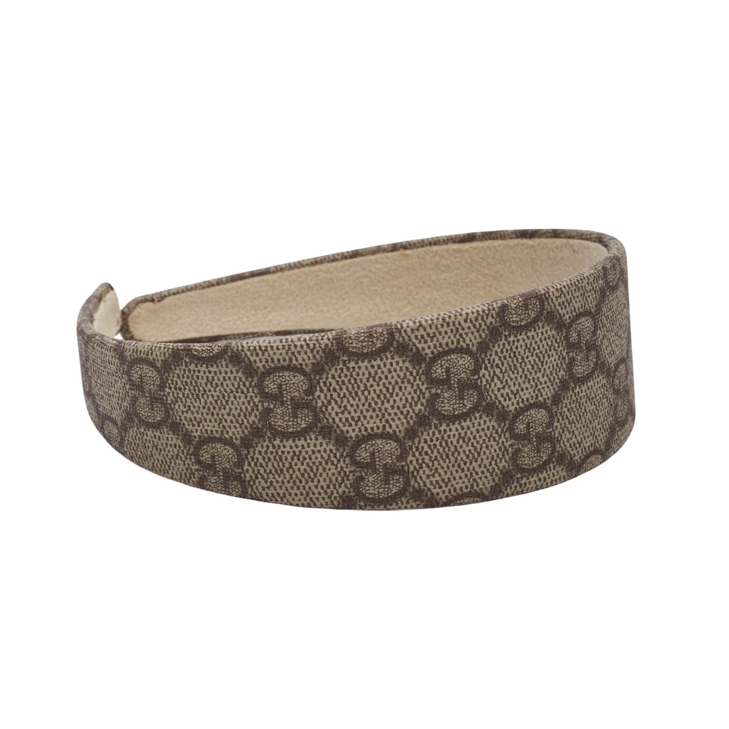 GUCCI GG MONOGRAM CANVAS PADDED HEADBAND
