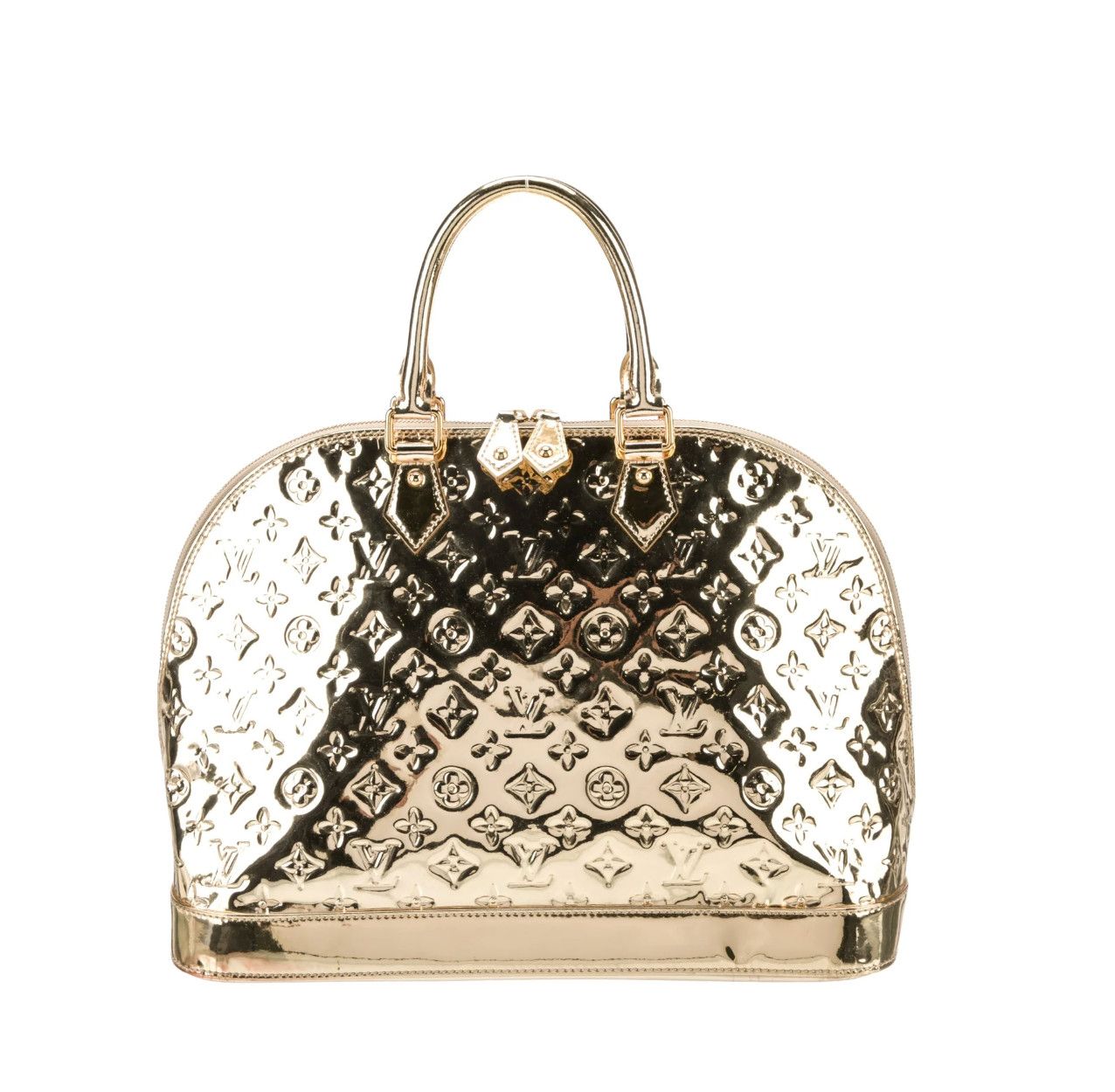 LOUIS VUITTON METALLIC GOLD ALMA LARGE