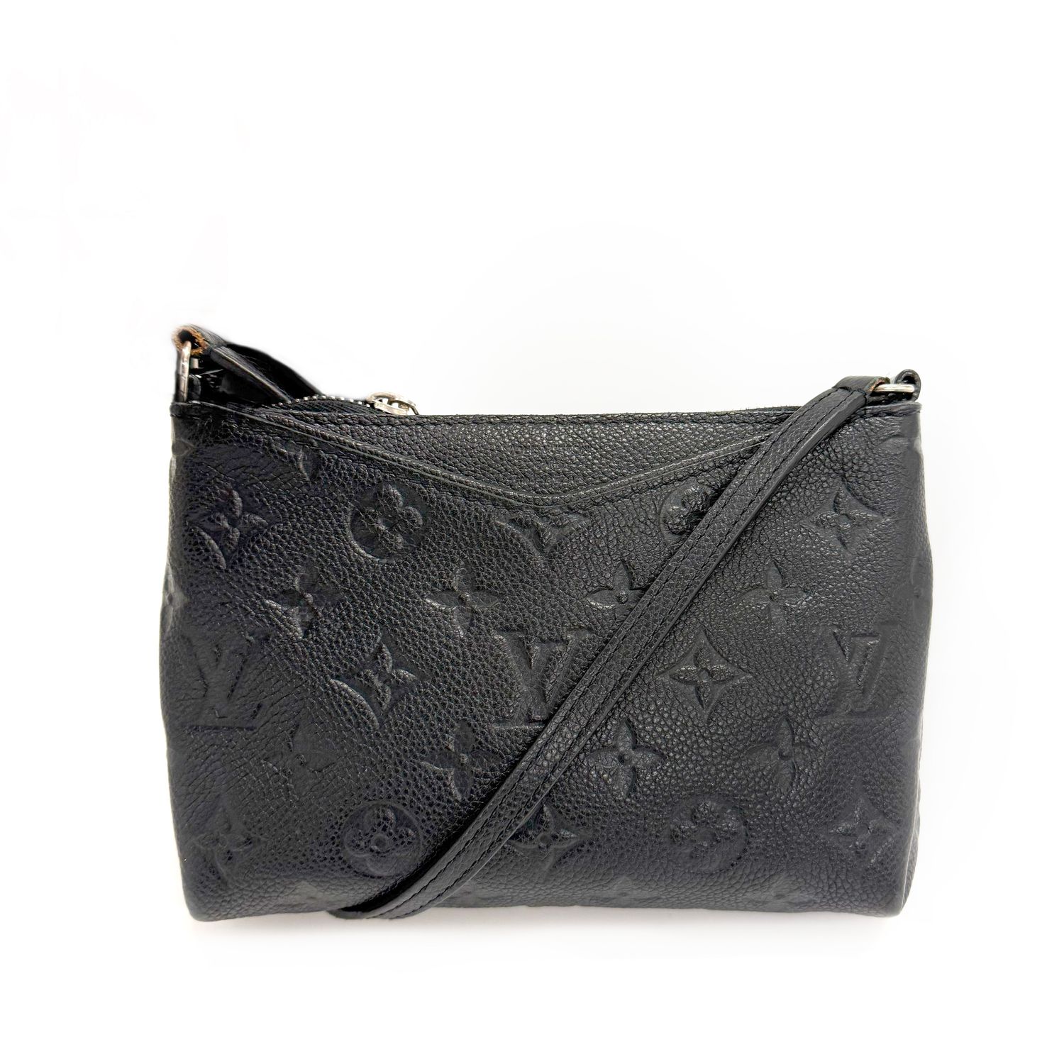LOUIS VUITTON EMPREINTE MONOGRAM PALLAS  CROSSBODY BAG BLACK (UNIFORMES)