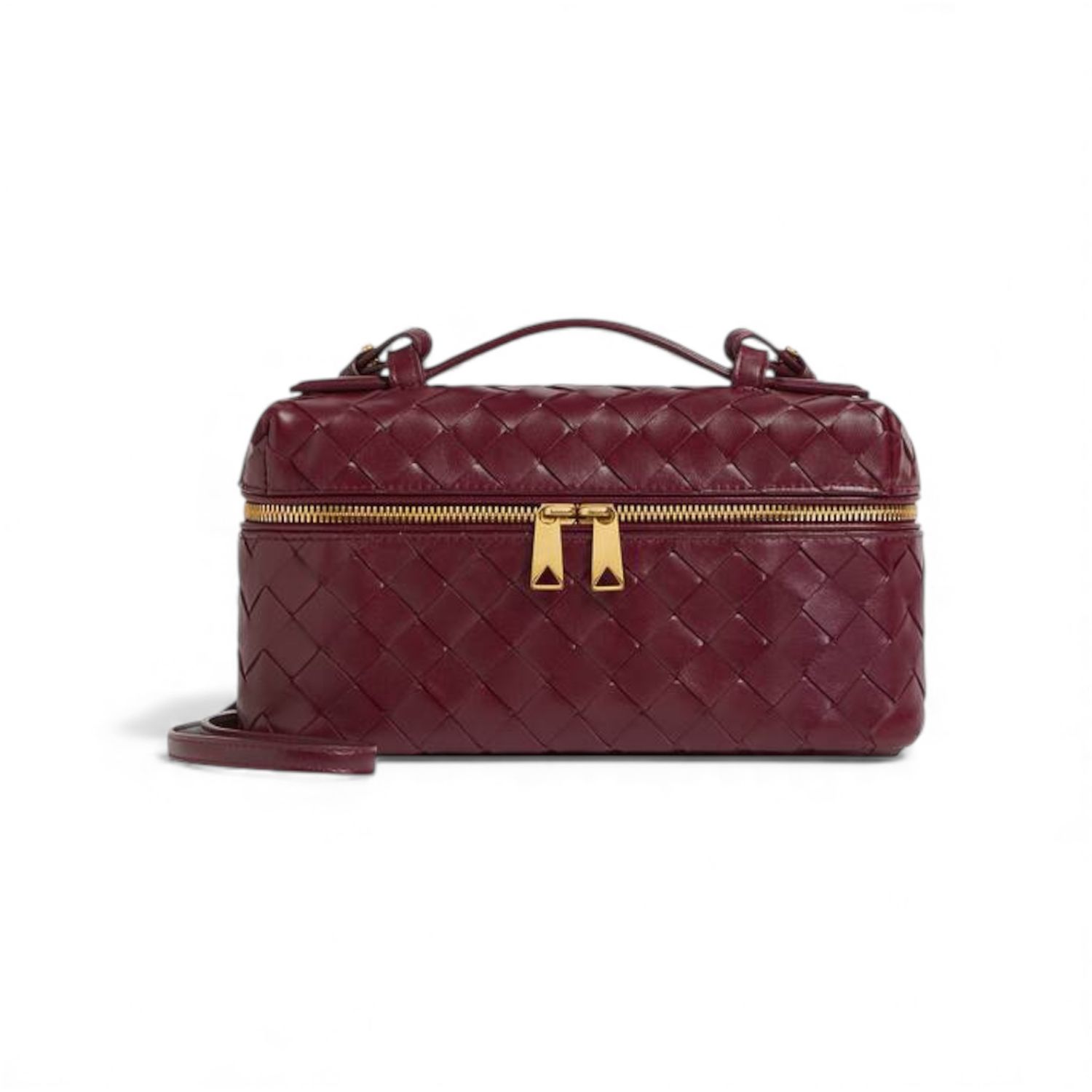 BOTTEGA VENETA INTRECCIATO LEATHER BANG BANG VANITY BAG