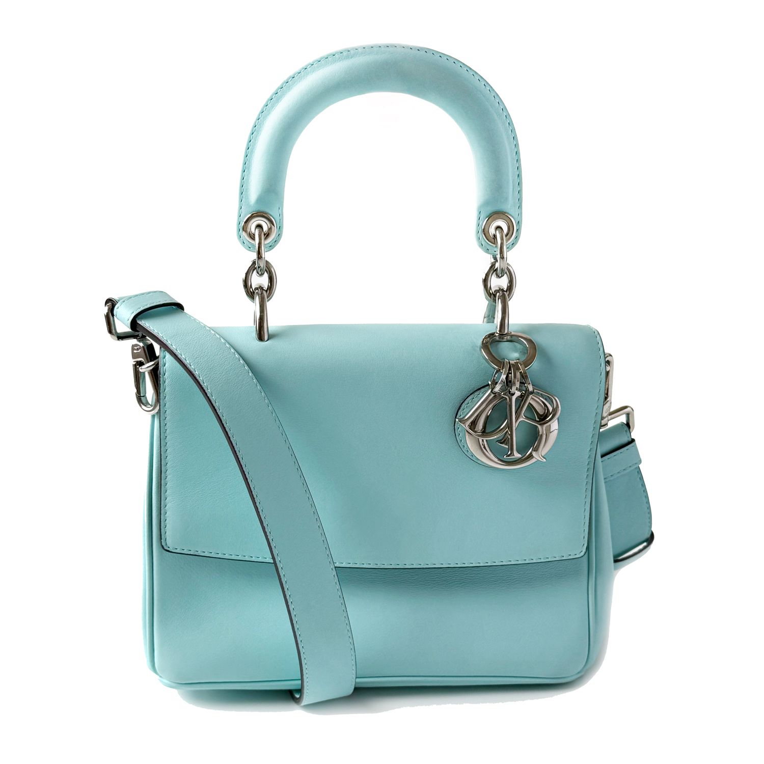 LADY DIOR MINI BE DIOR SKY BLUE  BY RAF SIMONS TOP HANDLE BAG