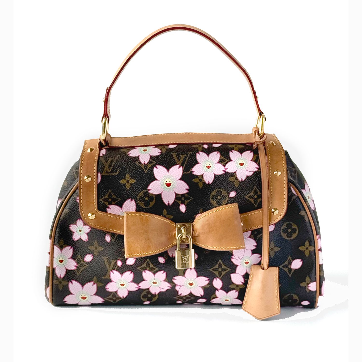 LOUIS VUITTON CHERRY BLOSSOM SAC RETRO HANDBAG