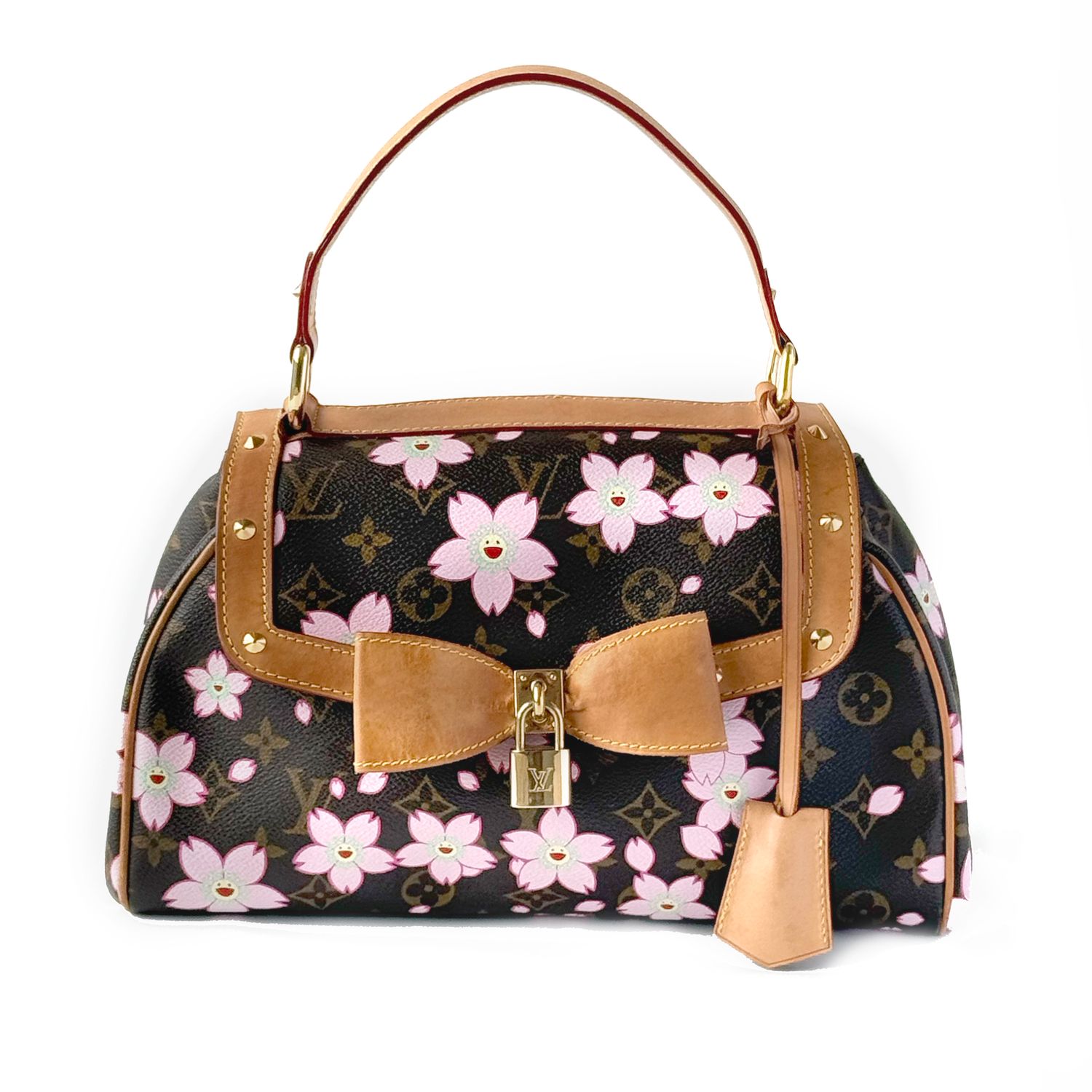 LOUIS VUITTON CHERRY BLOSSOM SAC RETRO HANDBAG