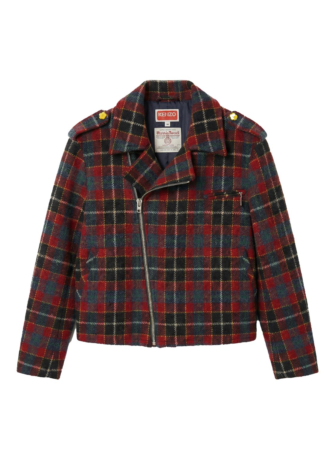 KENZO BIKER X HARRIS RED JACKET SIZE 40