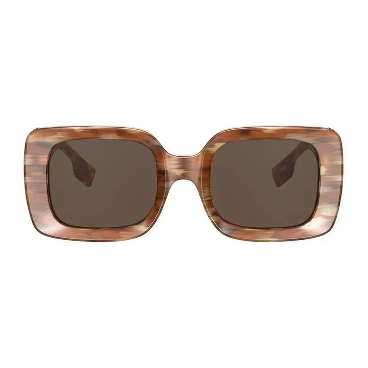 BURBERRY BE4327 DELILAH SQUARE FRAME ACETATE SUNGLASSES