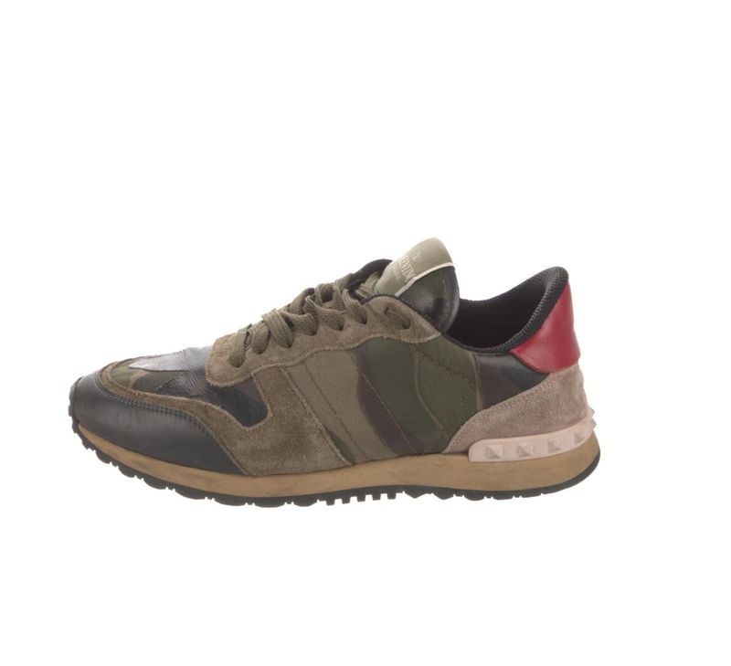 VALENTINO ROCKRUNNER CAMO SNEAKER (35.5) GREEN