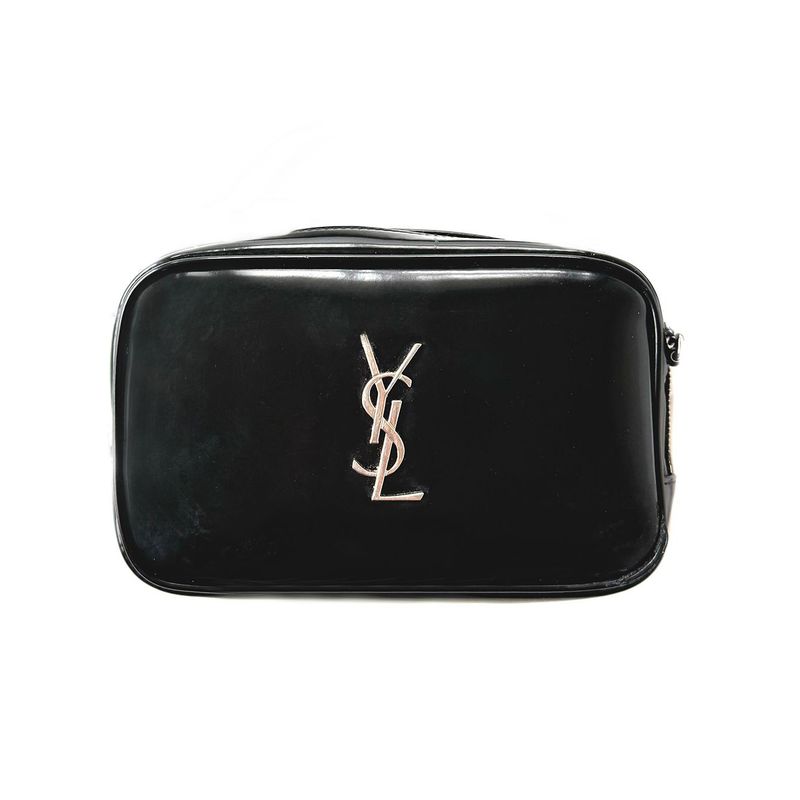 SAINT LAURENT PATENT LEATHER MINI LOU CAMERA BAG