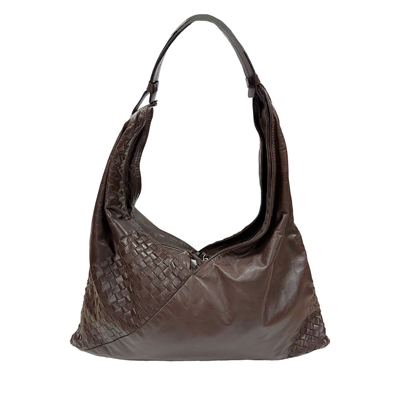 BOTTEGA VENETA BOHO CHOCOLATE TOTE BAG