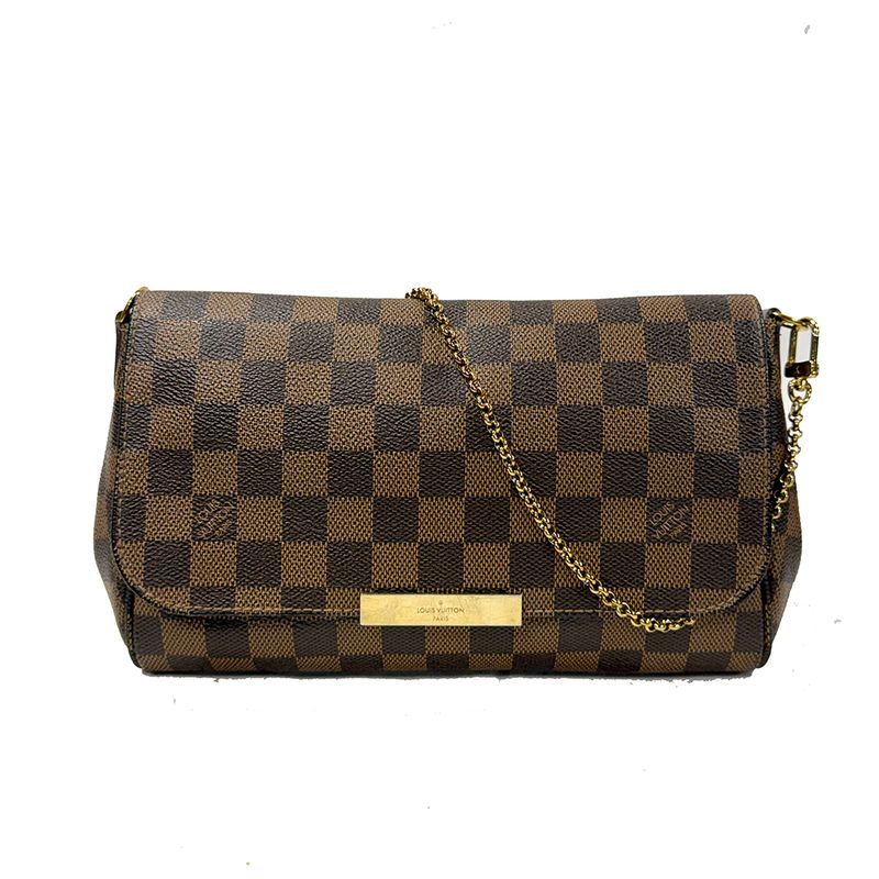 LOUIS VUITTON DAMIER EBENE FAVORITE MM SHOULDER BAG