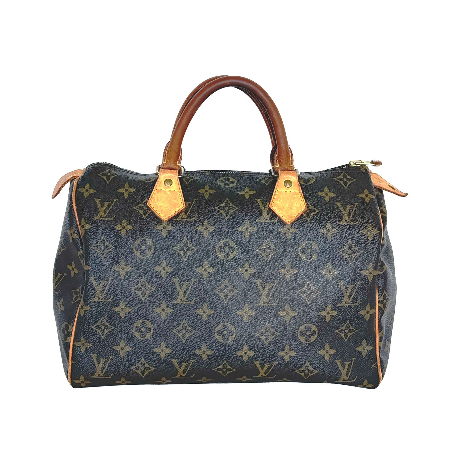 LOUIS VUITTON MONOGRAM BROWN SPEEDY 30 HANDBAG