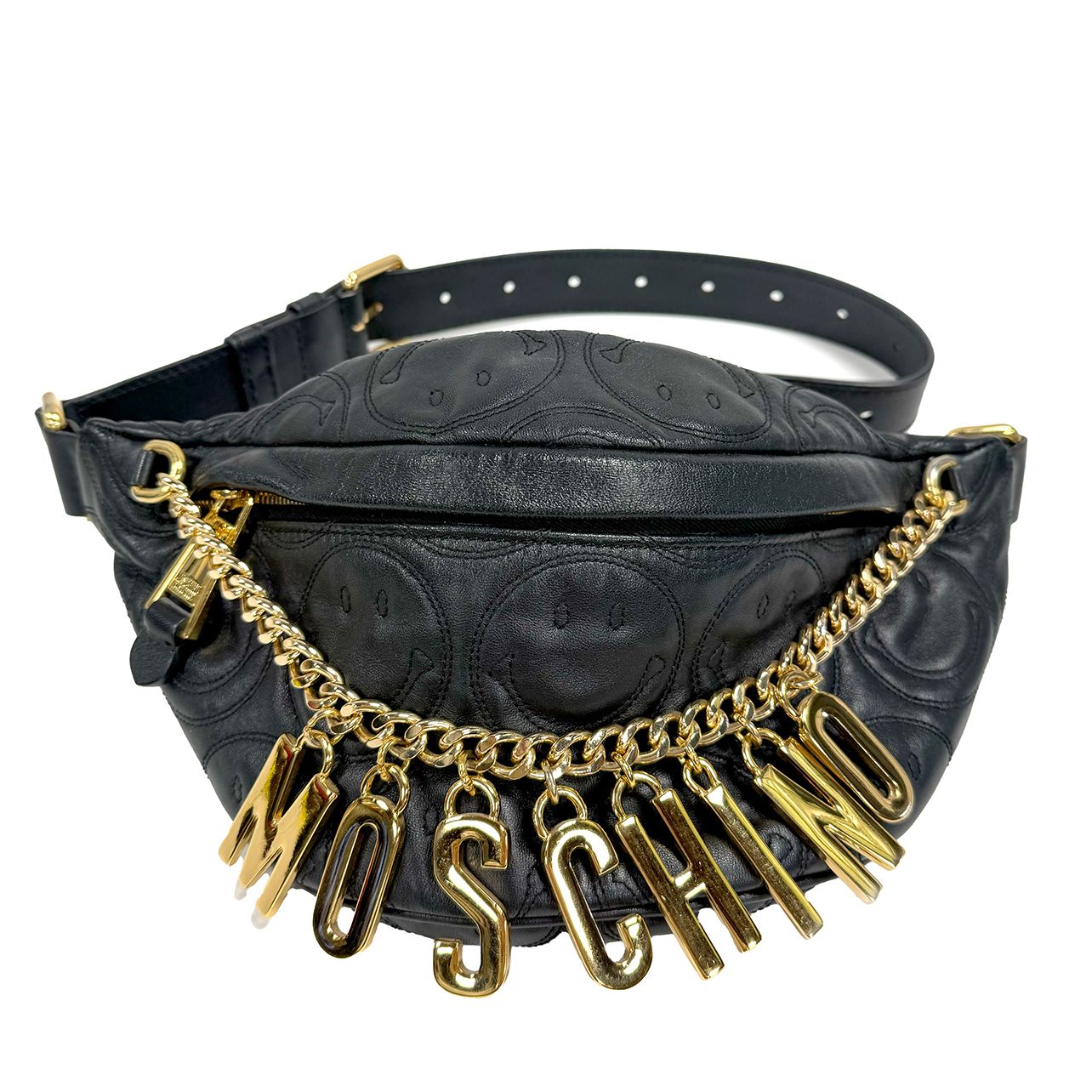 MOSCHINO LEATHER BELT BAG