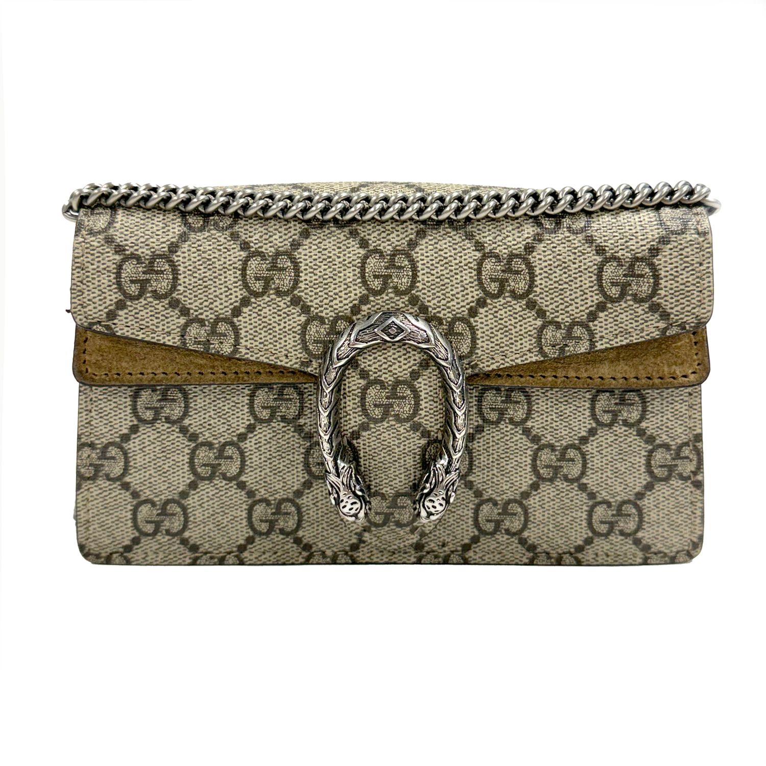 GUCCI GG SUPREME CANVAS BROWN DIONYSUS MINI CROSSBODY BAG