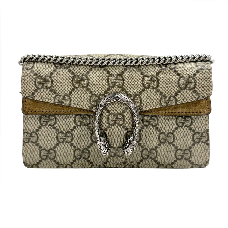 GUCCI GG SUPREME CANVAS BROWN DIONYSUS MINI CROSSBODY BAG