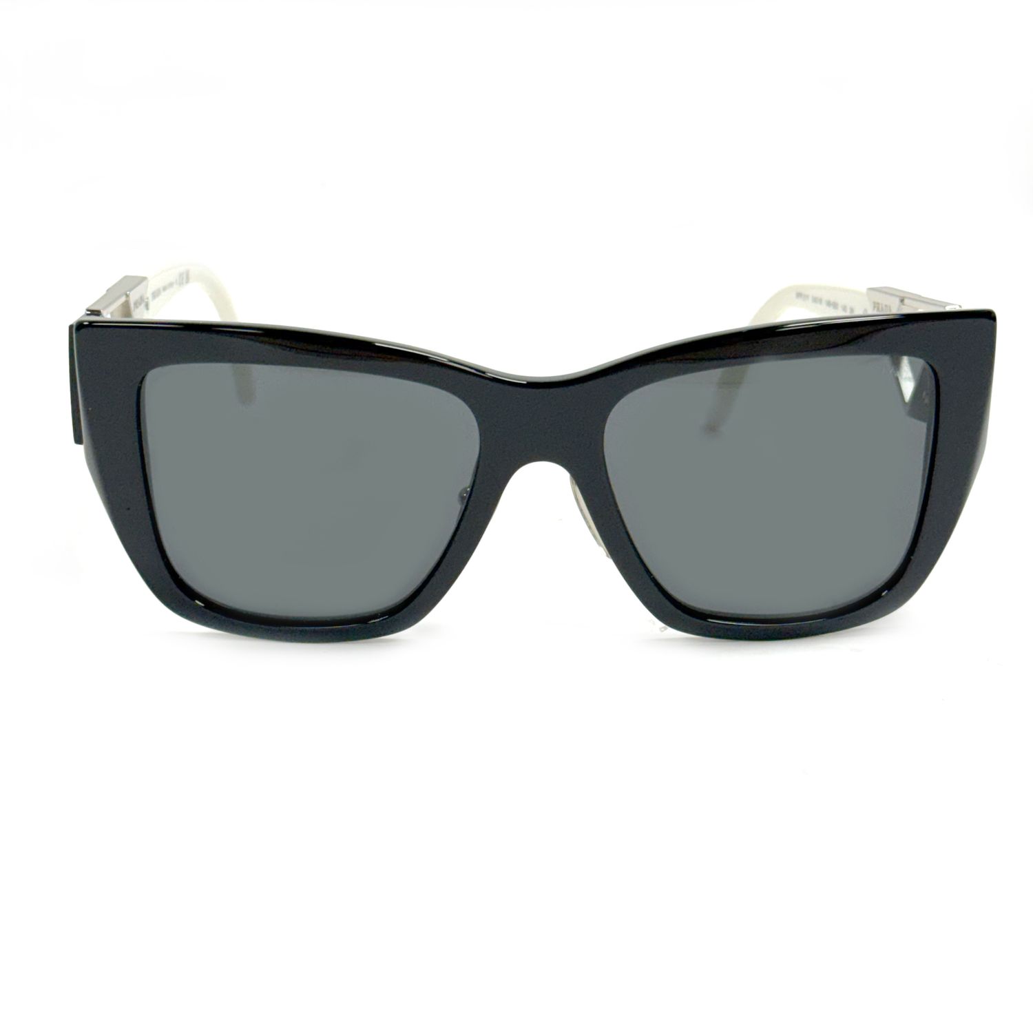 PRADA CAT EYE BLACK WITH WHITE HANDLE