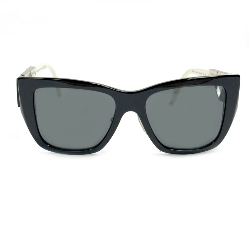 PRADA CAT EYE BLACK WITH WHITE HANDLE