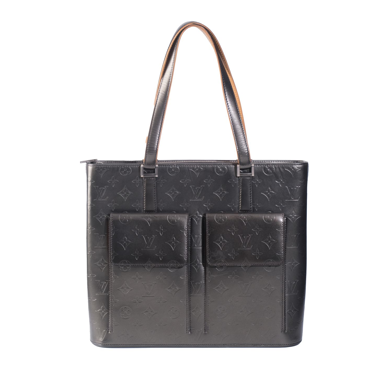 LOUIS VUITTON WILLWOOD GREY METALIC TOTE BAG