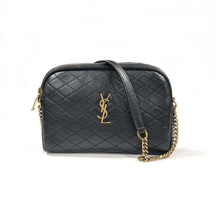 SAINT LAURENT GABI ZIPPERED POUCH IN LAMBSKIN