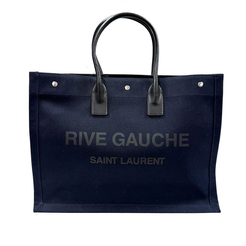 SAINT LAURENT RIVE GAUCHE MARINE LARGE TOTE BAG