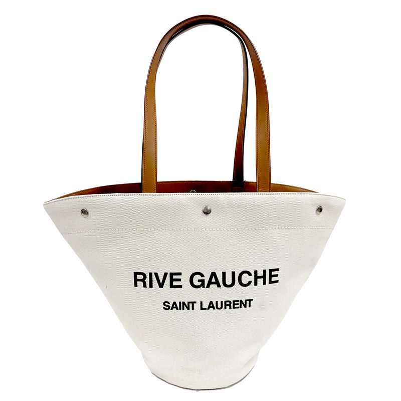 SAINT LAURENT RIVE GAUCHE PANIER  NERO TOTE BAG