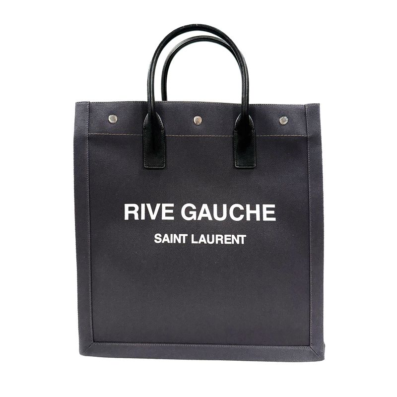 SAINT LAURENT RIVE GAUCHE GRAY TOTE BAG