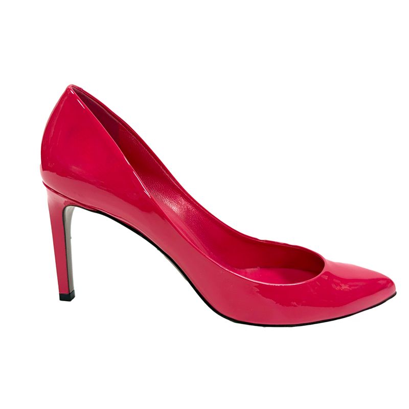 ESCARPINS EN CUIR VERNIS ROSE GUCCI À BOUT POINTU 39,5