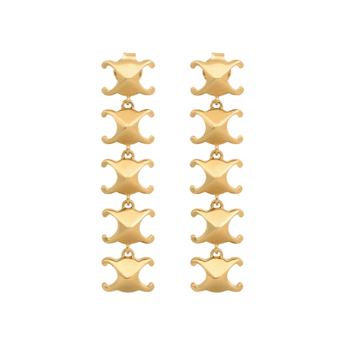 CELINE TRIOMPHE STUDDED LONG  EARING