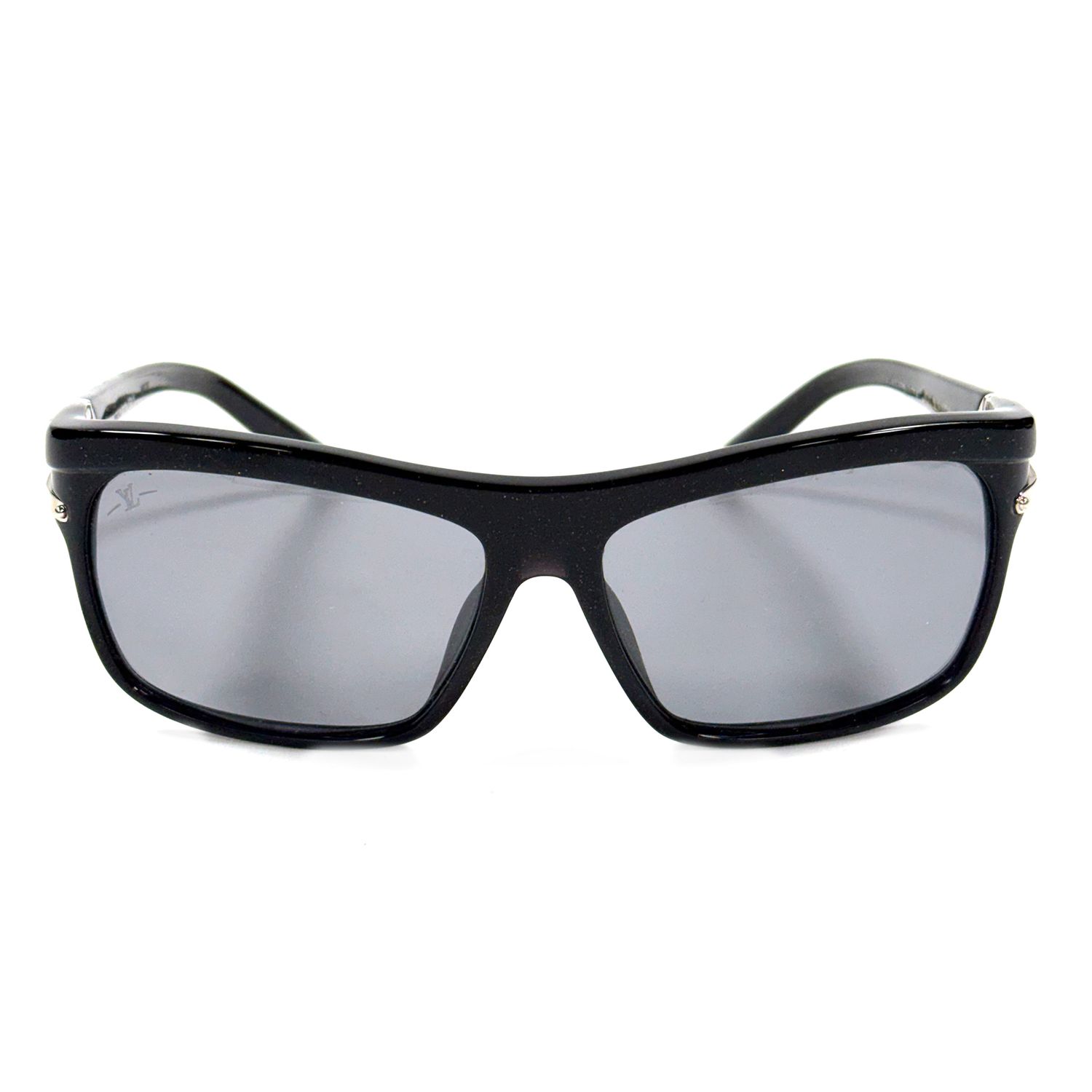 LOUIS VUITTON Z0326W BLACK GLITTER RECTANGULAR SUNGLASSES