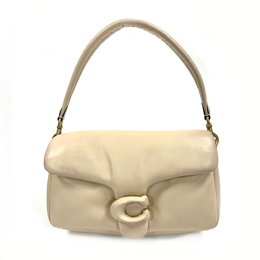 COACH PILLOW TABBY SOFT LEATHER SHOULDER BAG IN IVORY