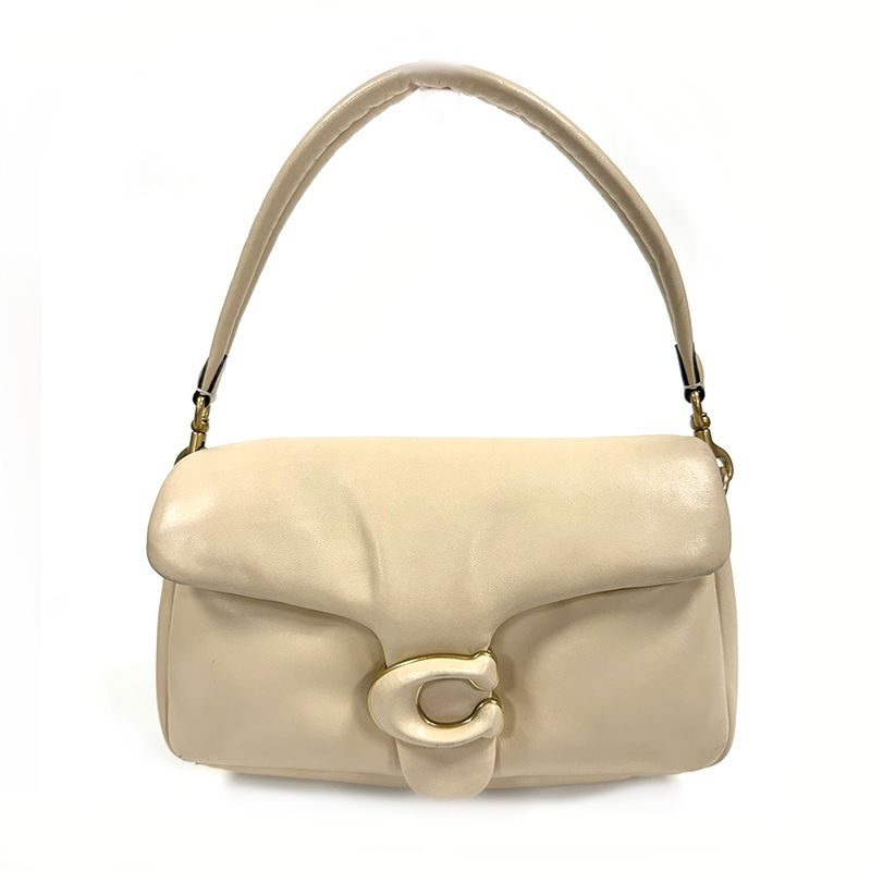 SAC À ÉPAULE EN CUIR SOUPLE COACH PILLOW TABBY EN IVOIRE