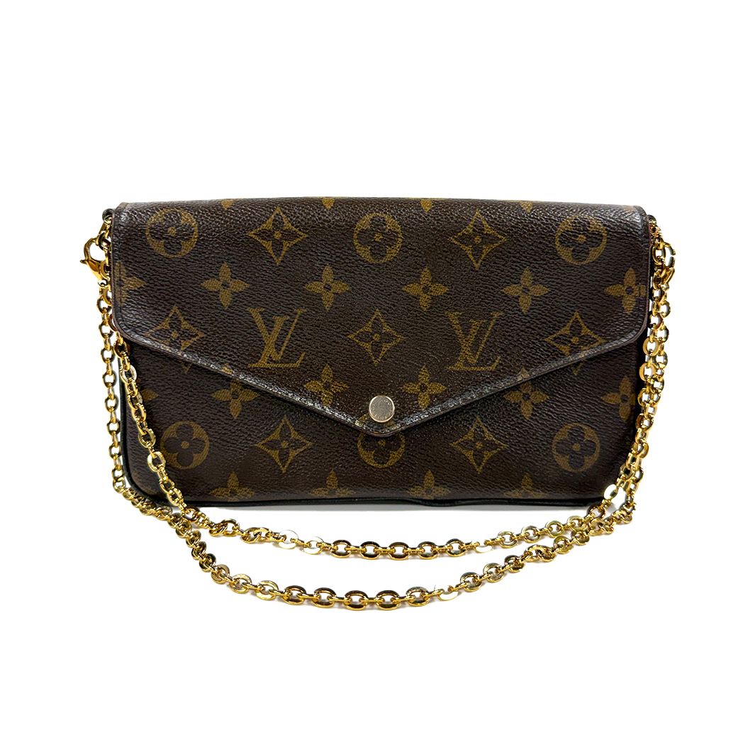 LOUIS VUITTON MONOGRAM BROWN FELICIE POCHETTE BAG