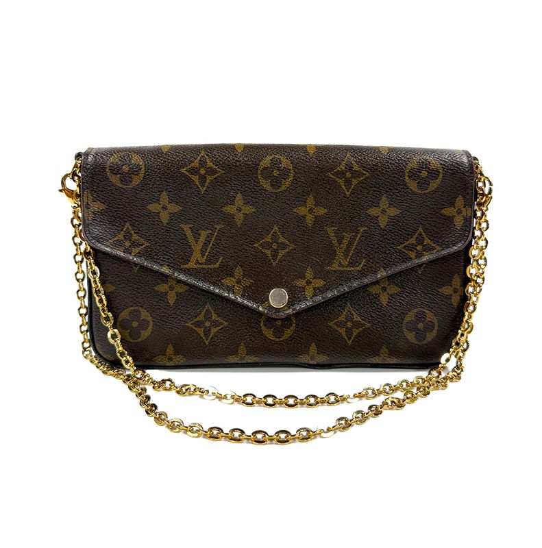 LOUIS VUITTON MONOGRAM BROWN FELICIE POCHETTE BAG