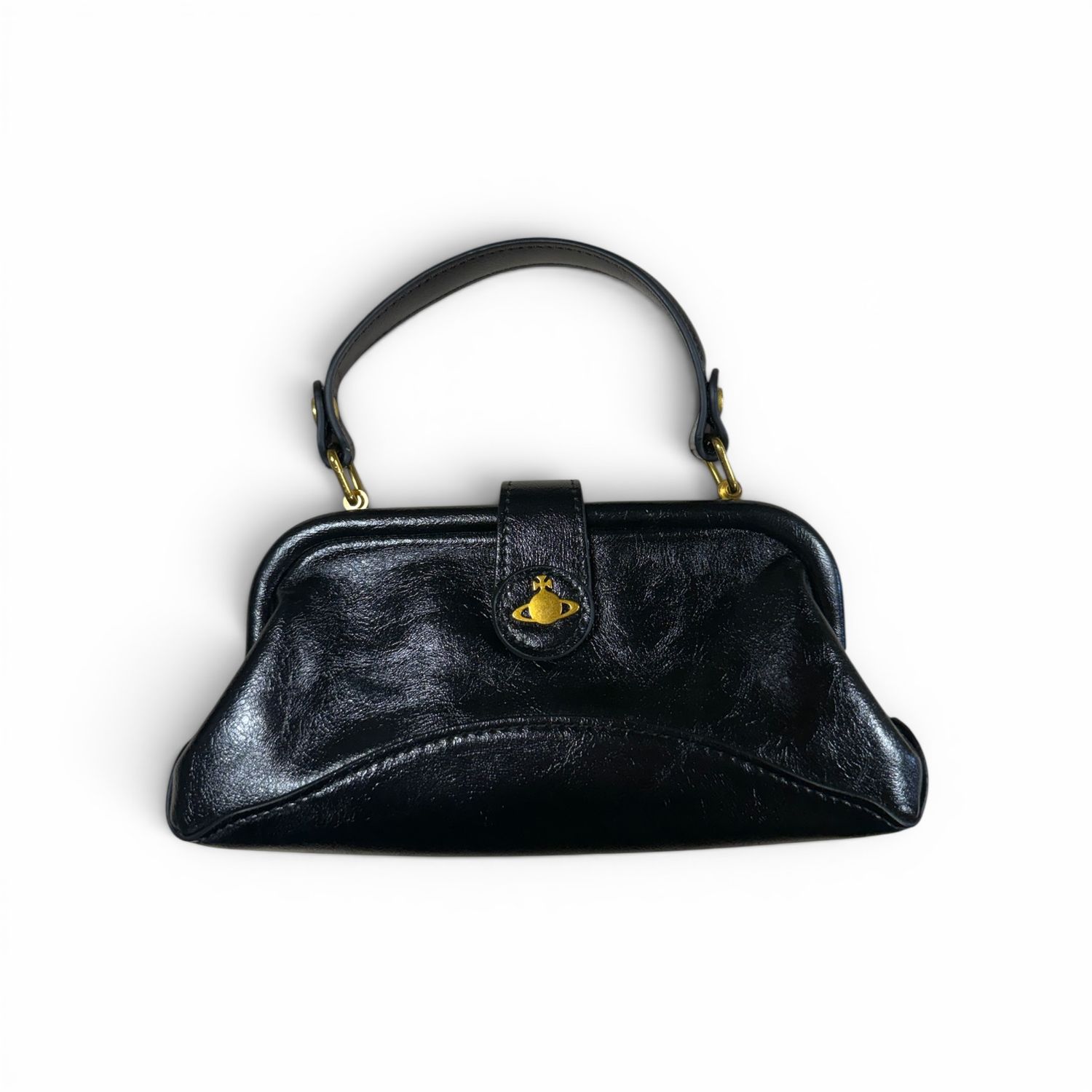 VIVIENNE WESTWOOD ABBEY LEATHER CROSSBODY
